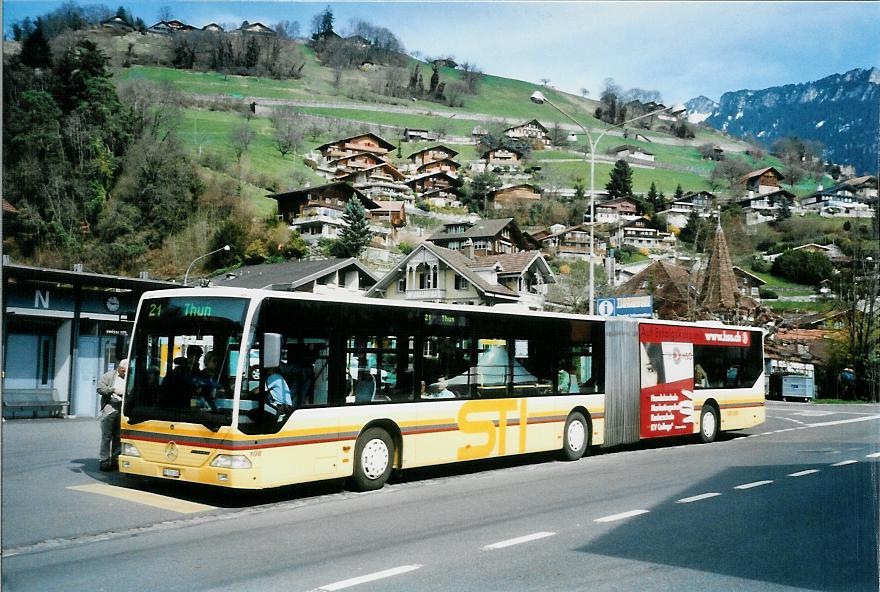 (106'030) - STI Thun - Nr. 108/BE 700'108 - Mercedes am 30. M�rz 2008 in Gunten, Dorf