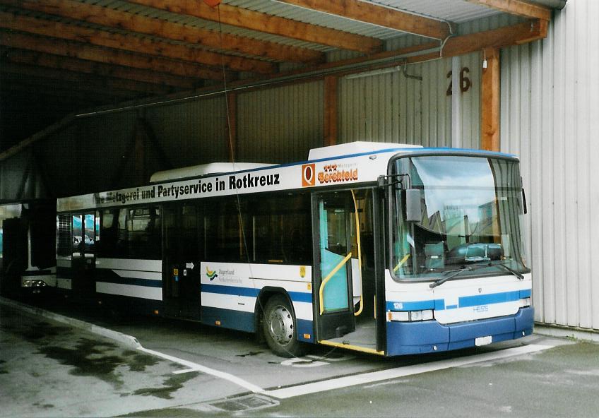 (106'113) - ZVB Zug - Nr. 126/ZG 3386 - Scania/Hess (ex Nr. 156) am 31. M�rz 2008 in Zug, Garage