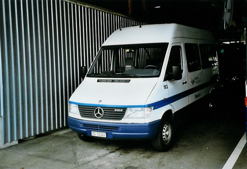 (106'118) - ZVB Zug - Nr. 183/ZG 14'340 - Mercedes (ex Nr. 126) am 31. M�rz 2008 in Zug, Garage