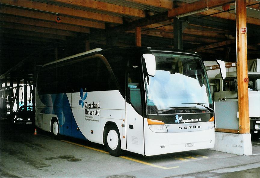 (106'119) - ZVB Zug - Nr. 442/ZG 3392 - Setra (ex Nr. 42) am 31. M�rz 2008 in Zug, Garage