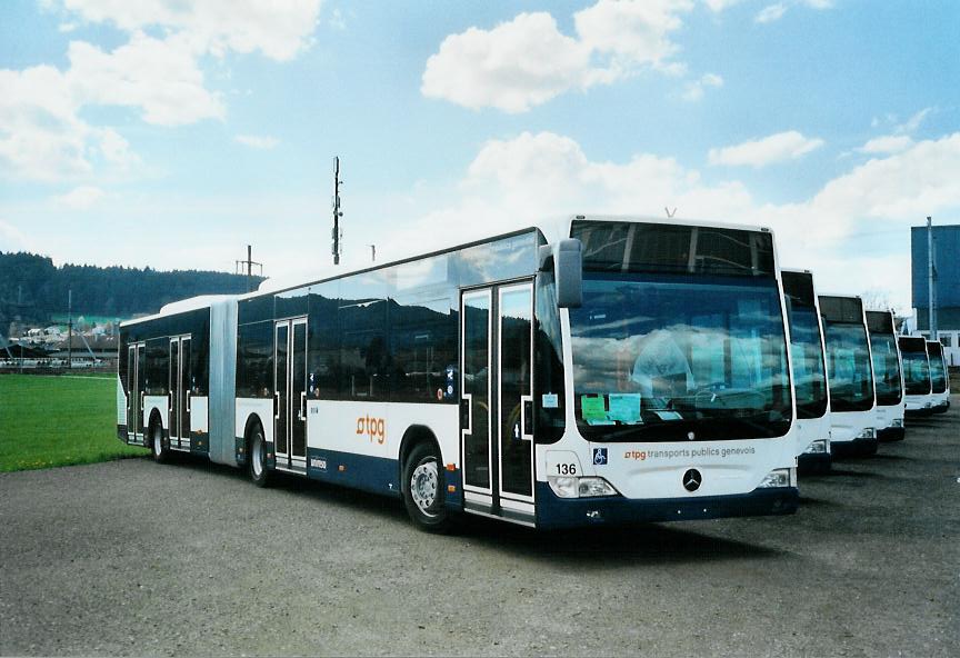 (106'403) - TPG Gen�ve - Nr. 136 - Mercedes am 13. April 2008 in Wil, Larag