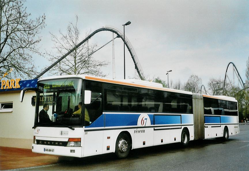 (106'531) - Aus Frankreich: R�seau 67, Strasbourg - Nr. 381/648 ABH 67 - Setra am 16. April 2008 in Rust, Europapark