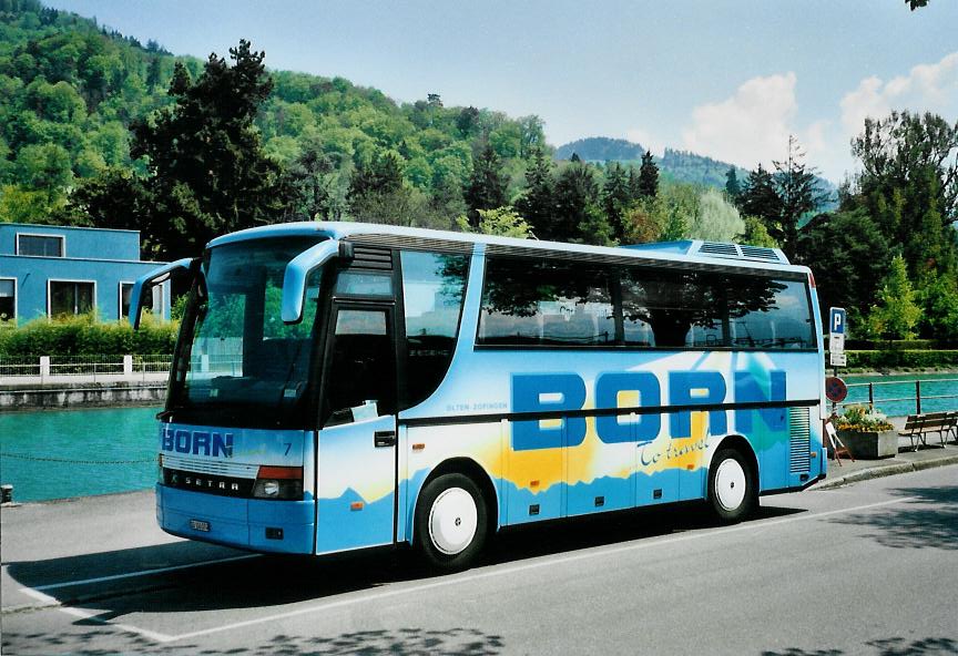 (106'913) - Born, Olten - Nr. 7/SO 106'074 - Setra am 6. Mai 2008 bei der Schiffl�ndte Thun