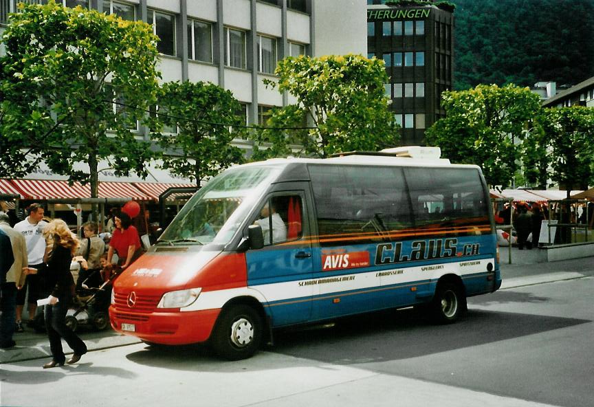 (107'318) - SBC Chur - Nr. 17/GR 97'517 - Mercedes/Auw�rter am 24. Mai 2008 beim Bahnhof Chur