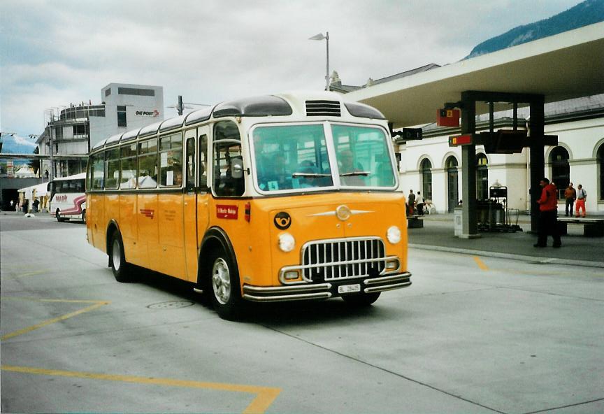 (107'406) - Lambach, Rieden - BL 28'405 - FBW/FHS (ex Hotz, Rickenbach bei Wil/TG; ex P 24'079; ex P 21'579) am 24. Mai 2008 beim Bahnhof Chur