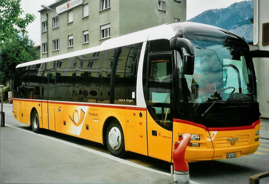 (107'422) - PostAuto Graub�nden - GR 162'983 - MAN am 24. Mai 2008 in Chur, Postautostation (prov. Haltestelle)