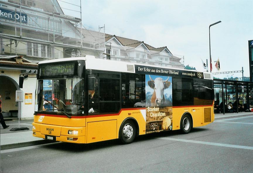 (107'912) - PostAuto Bern - BE 610'531 - MAN/G�ppel (ex P 23'032) am 15. Juni 2008 beim Bahnhof Interlaken Ost