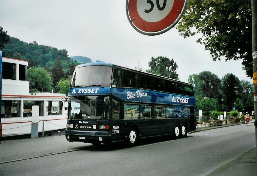 (108'419) - Zysset, Kirchdorf - BE 77 - Setra am 26. Juni 2008 bei der Schiffl�ndte Thun
