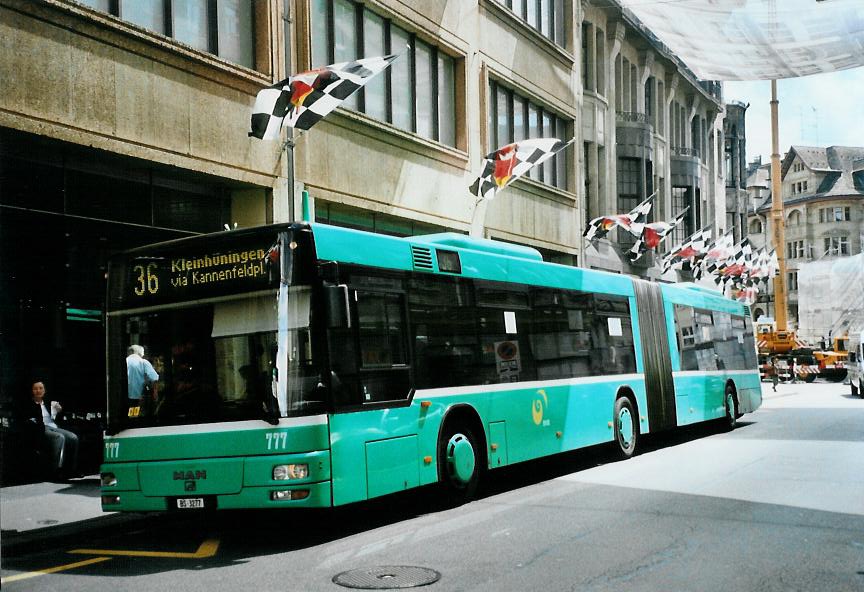 (108'917) - BVB Basel - Nr. 777/BS 3277 - MAN am 7. Juli 2008 in Basel, Schiffl�nde