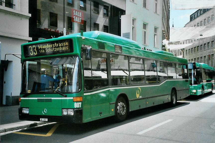 (108'918) - BVB Basel - Nr. 807/BS 2807 - Mercedes am 7. Juli 2008 in Basel, Schiffl�nde