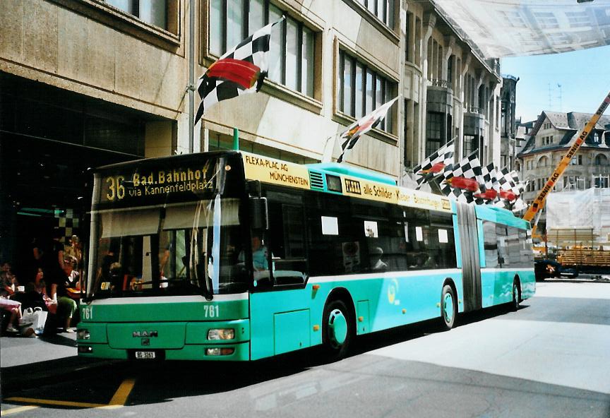 (108'924) - BVB Basel - Nr. 761/BS 3261 - MAN am 7. Juli 2008 in Basel, Schiffl�nde