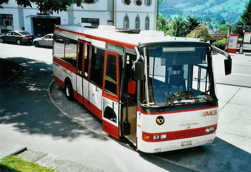 (109'311) - AAGS Schwyz - Nr. 19/SZ 10'119 - MAN/Auw�rter am 16. Juli 2008 in Schwyz, Postplatz