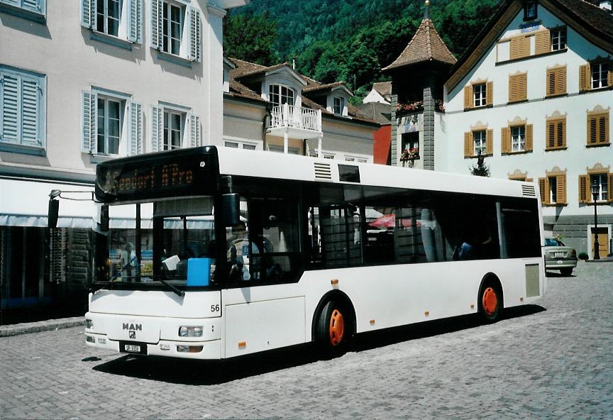 (109'335) - AAGU Altdorf - Nr. 56/UR 9359 - MAN/G�ppel (ex Schultz, D-Herxheim) am 16. Juli 2008 in Altdorf, Telldenkmal