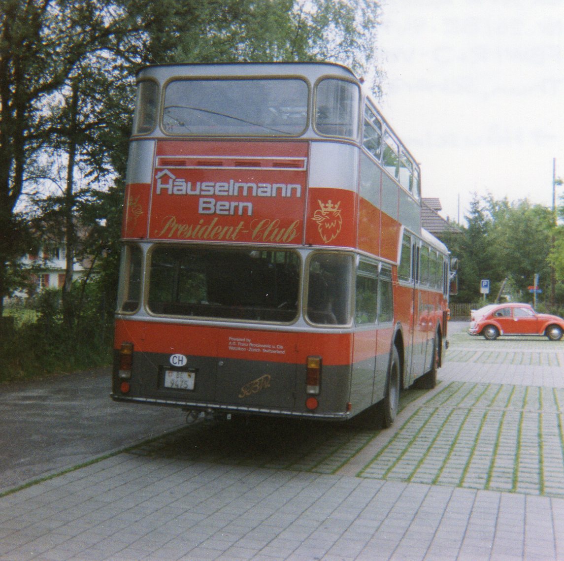(11-05) - Aus dem Archiv: H�uselmann, Bern - Nr. 26/BE 9475 - FBW/Vetter-R&J Anderthalbdecker (ex AFA Adelboden Nr. 9) am 23. Juli 1994 in Thun, Scherzligen/Schadau