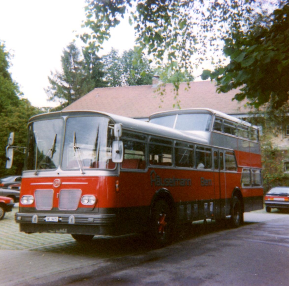 (11-07) - Aus dem Archiv: H�uselmann, Bern - Nr. 26/BE 9475 - FBW/Vetter-R&J Anderthalbdecker (ex AFA Adelboden Nr. 9) am 23. Juli 1994 in Thun, Scherzligen/Schadau