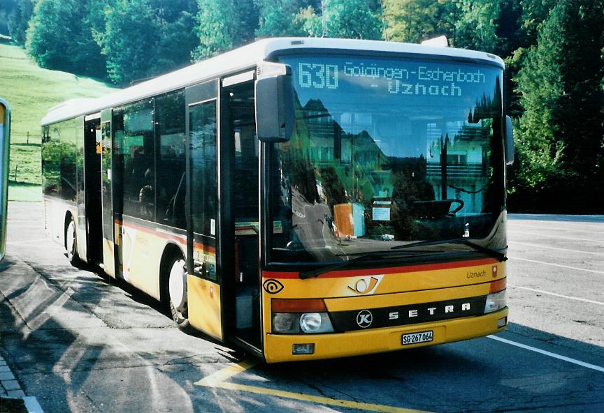 (110'216) - PostAuto Ostschweiz - SG 267'064 - Setra (ex P 25'749) am 16. August 2008 in Goldingen, Atzm�nnig