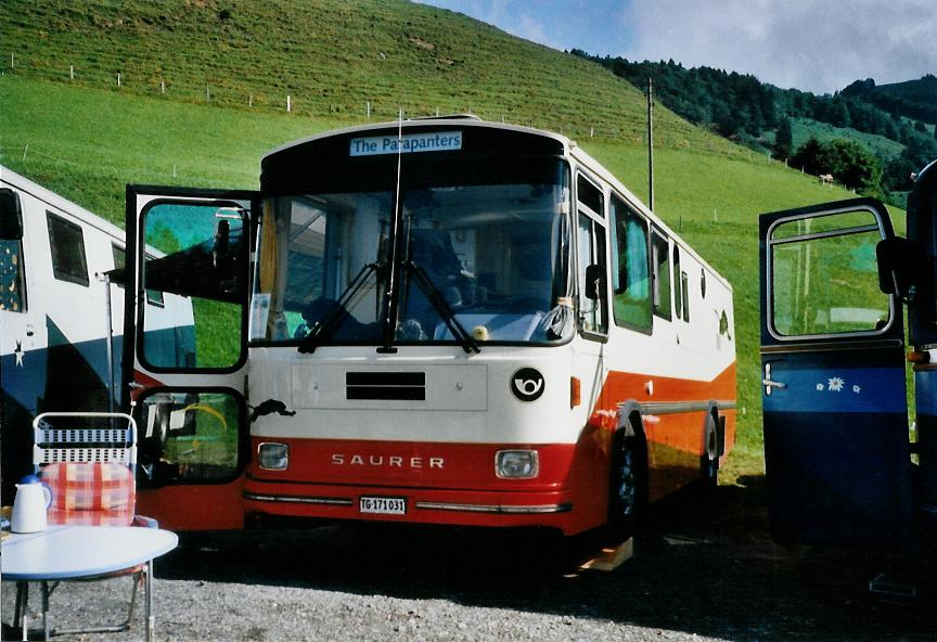 (110'324) - Rogoll - Saurer/T�scher (ex P 24'273) am 16. August 2008 in Goldingen, Atzm�nnig