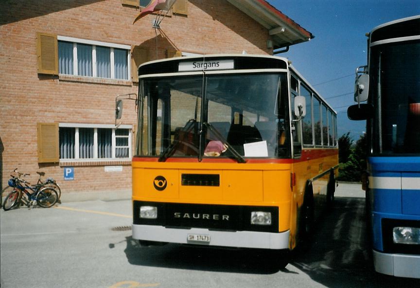 (110'527) - Ruklic, Schaffhausen - SH 17'473 - Saurer/T�scher (ex Schett, Sargans) am 30. August 2008 in Niederbipp, Saurertreffen