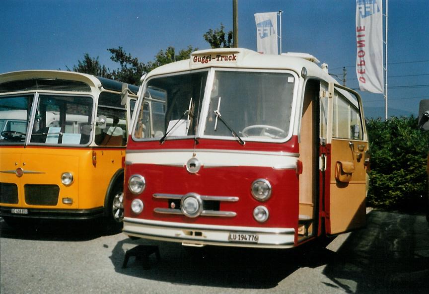 (110'535) - Guggenb�hl, Eschenbach - LU 194'776 - Berna/R&J (ex VB Biel Nr. 110; ex VB Biel Nr. 10) am 30. August 2008 in Niederbipp, Saurertreffen