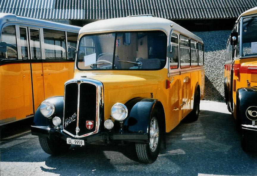 (110'706) - Pfeiffer, H�tten - GL 9959 - Berna/Regazonni (ex Rieser, H�tten; ex Jelmorini, Tesserete; ex Malfanti, Sonvico) am 30. August 2008 in Niederbipp, Saurertreffen