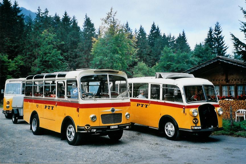 (111'101) - Schmid, Th�rishaus - Nr. 9/BE 26'105 - Saurer/R&J (ex Geiger, Adelboden Nr. 9) am 27. September 2008 in Kiental, Loosplattenalp