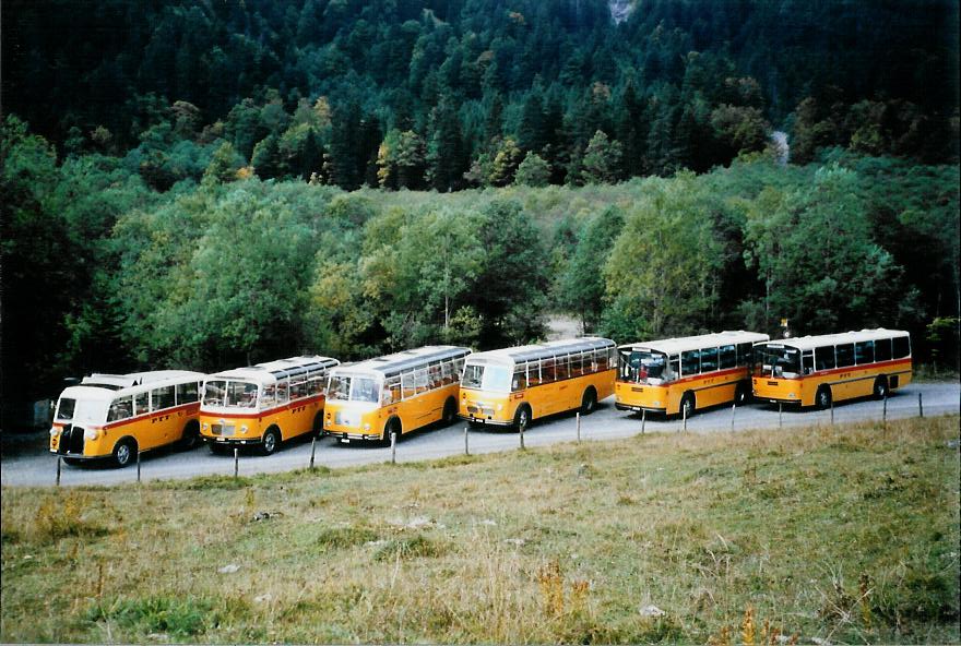 (111'108) - Zimmermann, Niederwangen - BE 985 U - Saurer/T�scher (ex P 24'289) am 27. September 2008 in Kiental, Tschingelsee