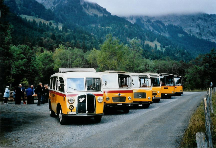 (111'117) - Schmid, Th�rishaus - Nr. 3/BE 26'760 - Saurer/Gangloff (ex Geiger, Adelboden Nr. 3) am 27. September 2008 in Kiental, Tschingelsee