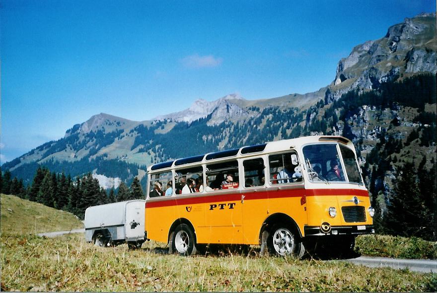 (111'123) - Schmid, Th�rishaus - Nr. 9/BE 26'105 - Saurer/R&J (ex Geiger, Adelboden Nr. 9) am 27. September 2008 in Kiental, Bundalp