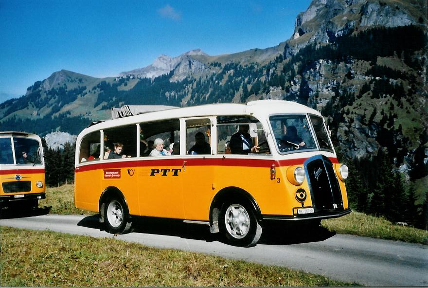 (111'127) - Schmid, Th�rishaus - Nr. 3/BE 26'760 - Saurer/Gangloff (ex Geiger, Adelboden Nr. 3) am 27. September 2008 in Kiental, Bundalp