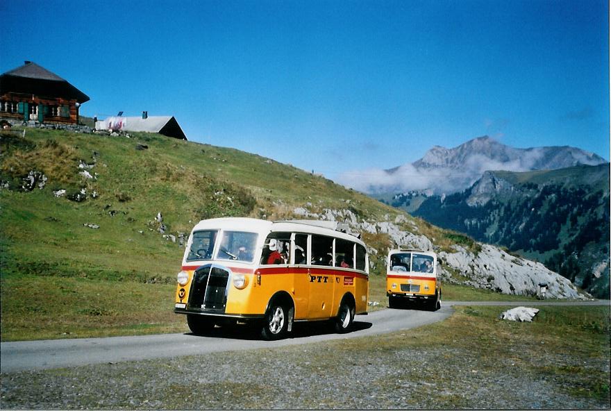 (111'130) - Schmid, Th�rishaus - Nr. 3/BE 26'760 - Saurer/Gangloff (ex Geiger, Adelboden Nr. 3) am 27. September 2008 in Kiental, Bundalp