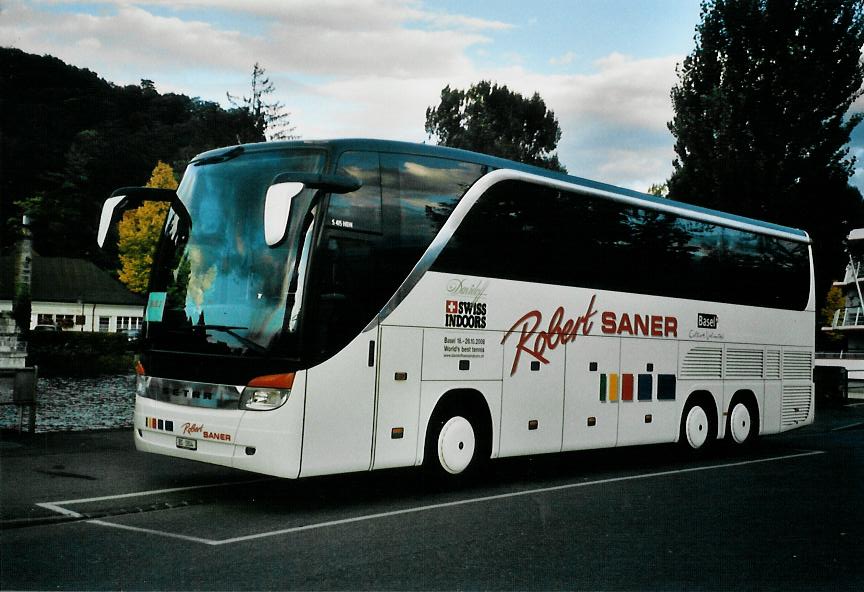(111'326) - Saner, Basel - BS 1804 - Setra am 1. Oktober 2008 bei der Schiffl�ndte Thun