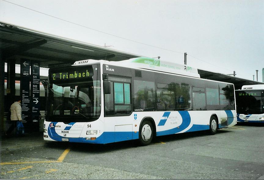 (111'804) - BOGG Wangen b.O. - Nr. 94/SO 120'657 - MAN am 2. November 2008 beim Bahnhof Olten