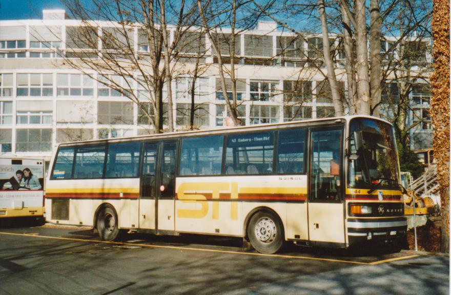 (112'222) - STI Thun - Nr. 44/BE 26'729 - Setra (ex AGS Sigriswil) am 27. November 2008 bei der Schiffl�ndte Thun