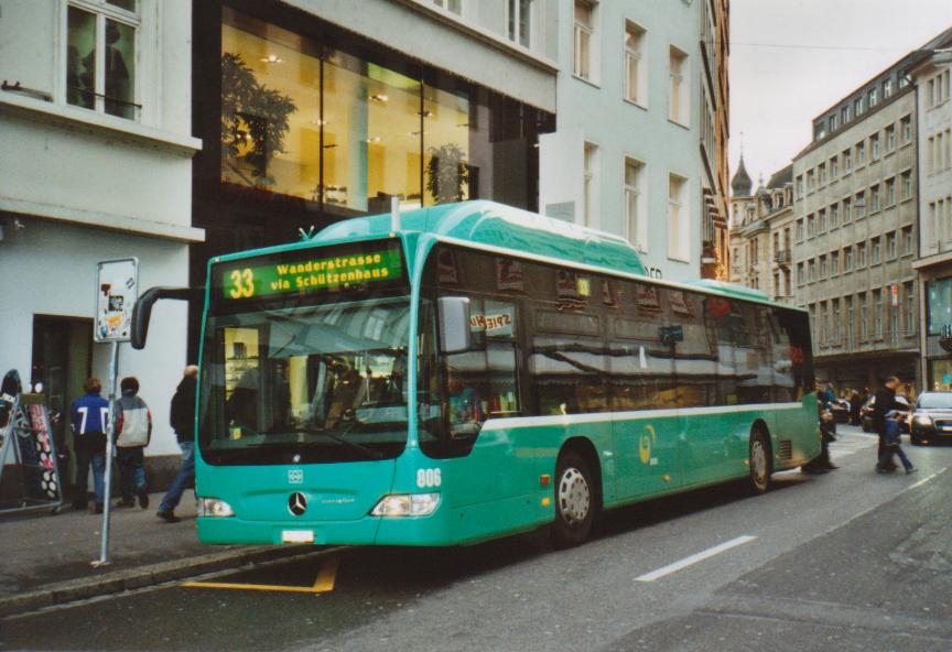 (112'314) - BVB Basel - Nr. 806/BS 2806 - Mercedes am 6. Dezember 2008 in Basel, Schiffl�nde