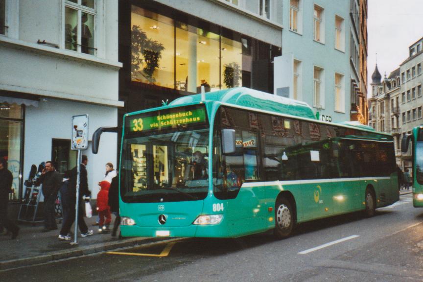 (112'318) - BVB Basel - Nr. 804/BS 2804 - Mercedes am 6. Dezember 2008 in Basel, Schiffl�nde
