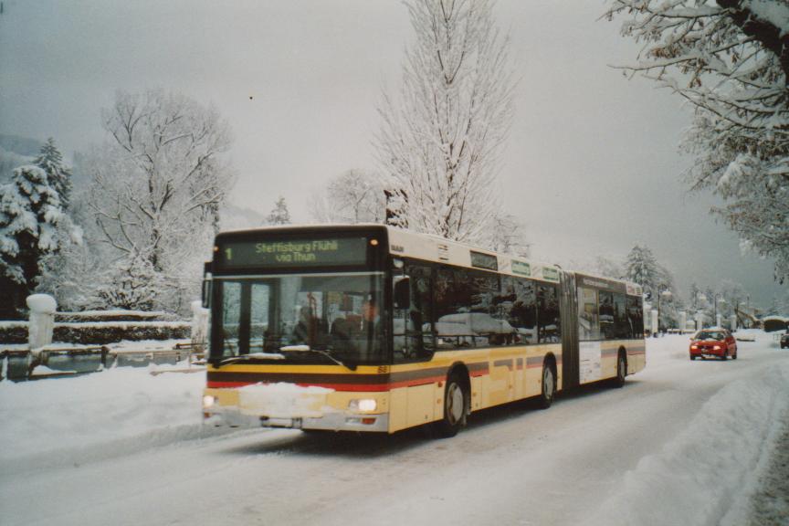 (112'928) - STI Thun - Nr. 88/BE 572'088 - MAN am 17. Dezember 2008 bei der Schiffl�ndte Thun