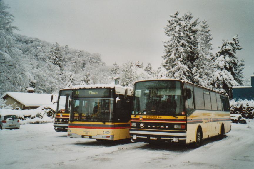 (112'933) - STI Thun - Nr. 45/BE 322'545 - Setra (ex AGS Sigriswil Nr. 3) am 17. Dezember 2008 bei der Schiffl�ndte Thun