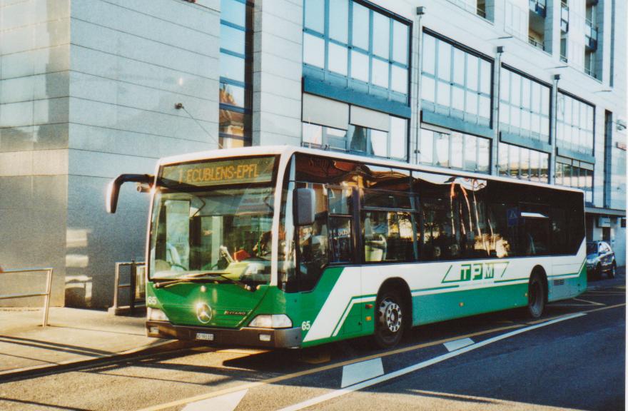 (113'213) - TPM Morges - Nr. 65/VD 393'331 - Mercedes am 22. Dezember 2008 beim Bahnhof Morges