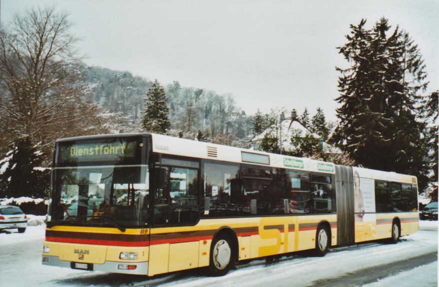 (113'503) - STI Thun - Nr. 89/BE 572'089 - MAN am 2. Januar 2009 bei der Schiffl�ndte Thun