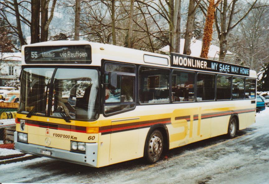 (113'517) - STI Thun - Nr. 60/BE 452'460 - Mercedes/R&J am 2. Januar 2009 bei der Schiffl�ndte Thun