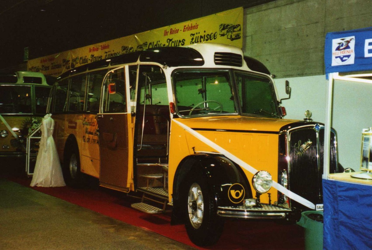(113'907) - Gm�nder, Weissbad - Saurer/Gangloff (ex P 23'144; ex P 2213) am 17. Januar 2009 in St. Gallen, OLMA
