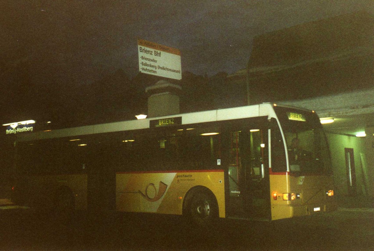 (114'128) - Fl�ck, Brienz - Nr. 6/BE 26'631 - Volvo/Berkhof (ex AVBB Schwanden Nr. 2) am 22. Januar 2009 auf dem Br�nigpass