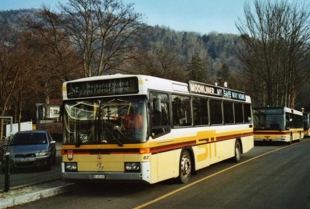 (114'131) - STI Thun - Nr. 62/BE 452'462 - Mercedes/R&J am 30. Januar 2009 bei der Schiffl�ndte Thun