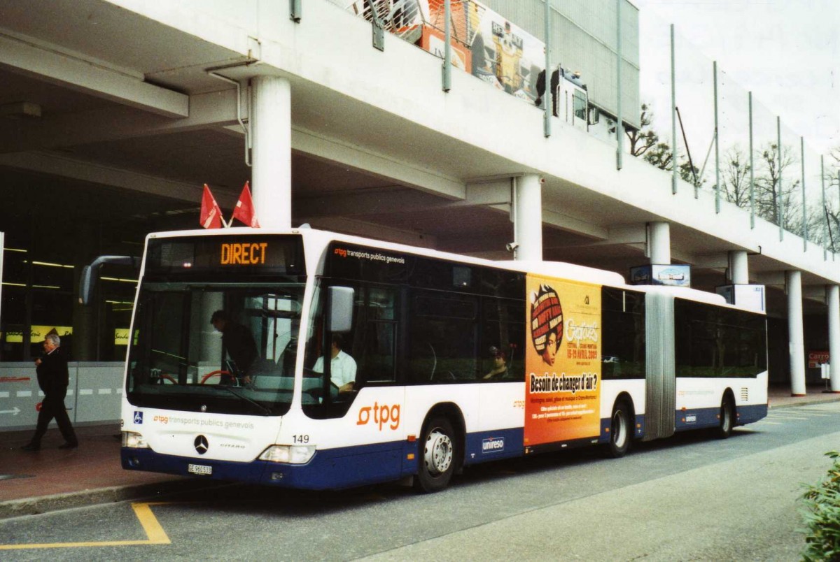 (114'813) - TPG Gen�ve - Nr. 149/GE 960'533 - Mercedes am 8. M�rz 2009 in Gen�ve, Palexpo