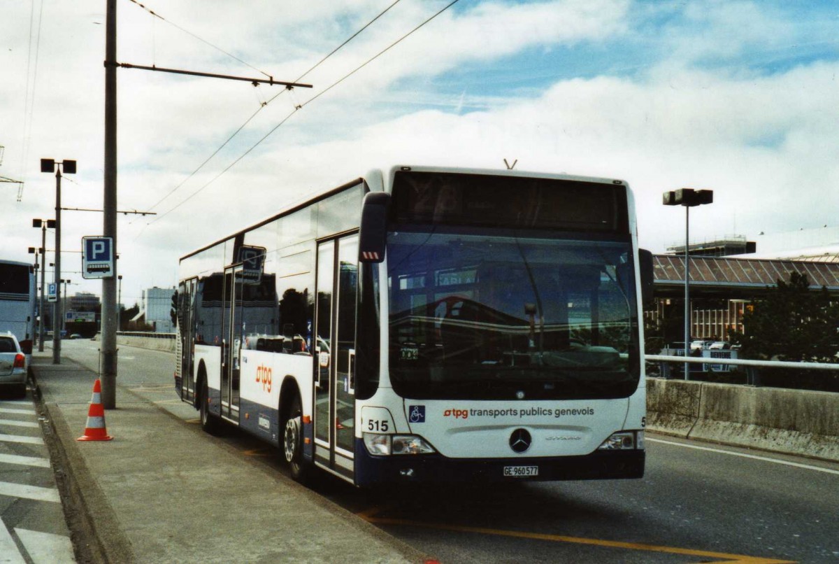 (114'903) - TPG Gen�ve - Nr. 515/GE 960'577 - Mercedes am 8. M�rz 2009 in Gen�ve, A�roport