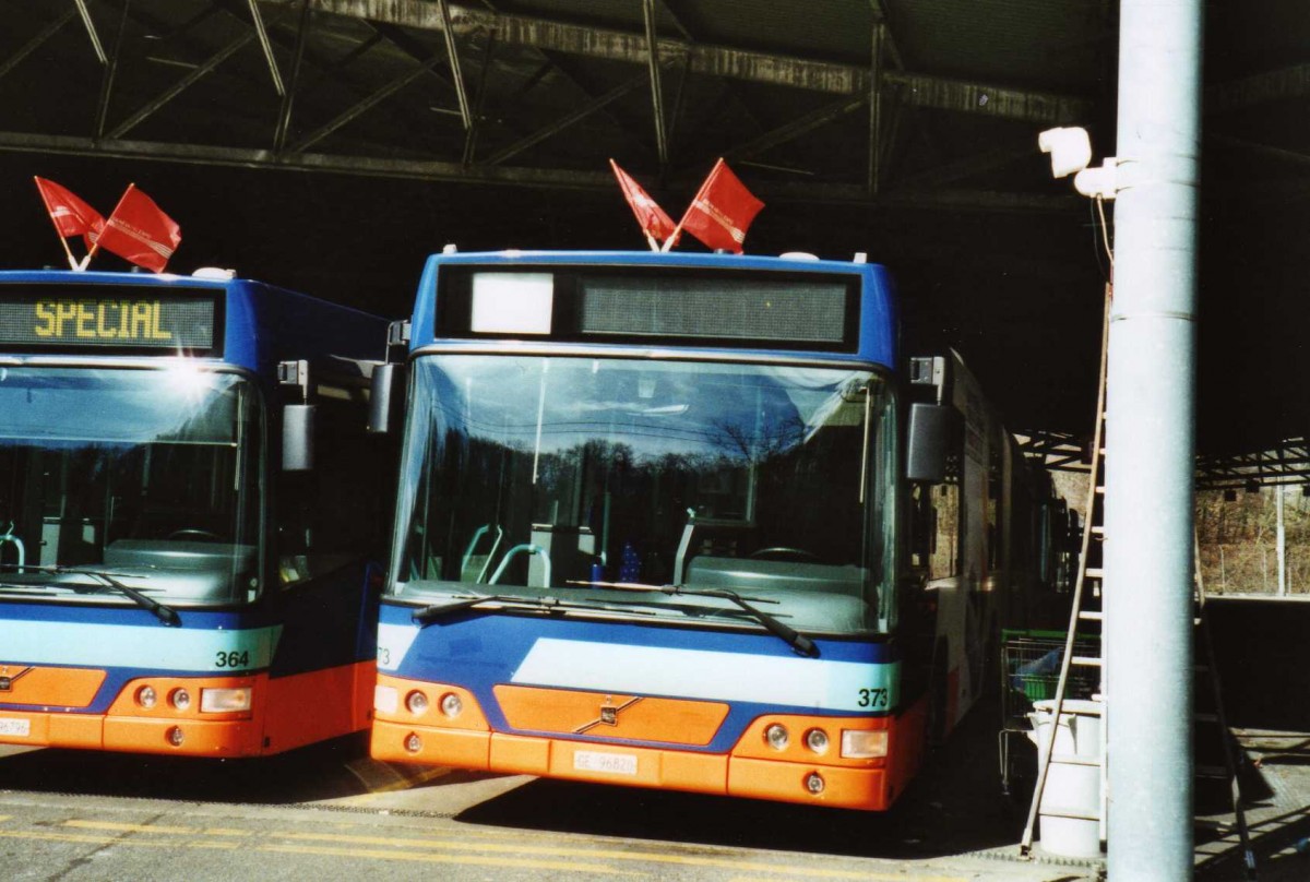 (114'915) - TPG Gen�ve - Nr. 373/GE 96'820 - Volvo am 8. M�rz 2009 in Gen�ve, D�p�t