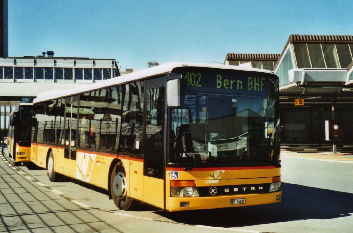 (115'128) - Steiner, Ortschwaben - Nr. 1/BE 26'800 - Setra am 16. M�rz 2009 in Bern, Postautostation