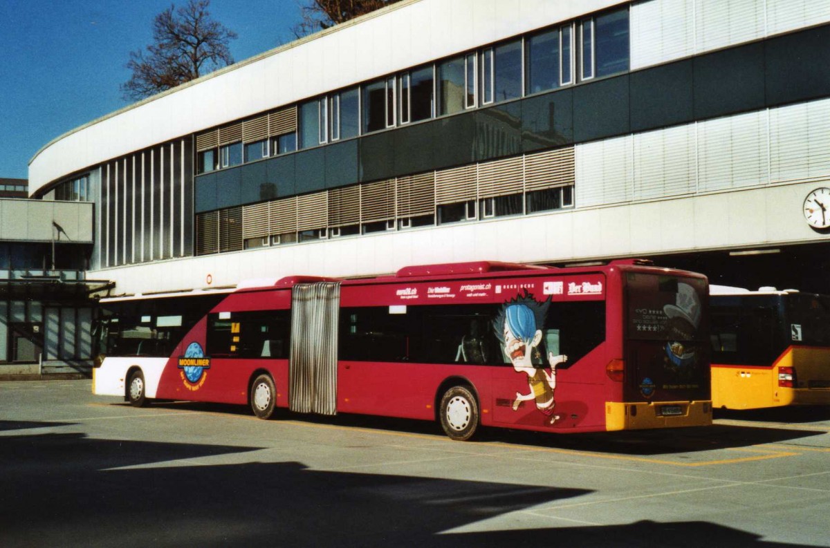 (115'129) - PostAuto Bern - Nr. 635/BE 615'605 - Mercedes (ex P 27'009) am 16. M�rz 2009 in Bern, Postautostation