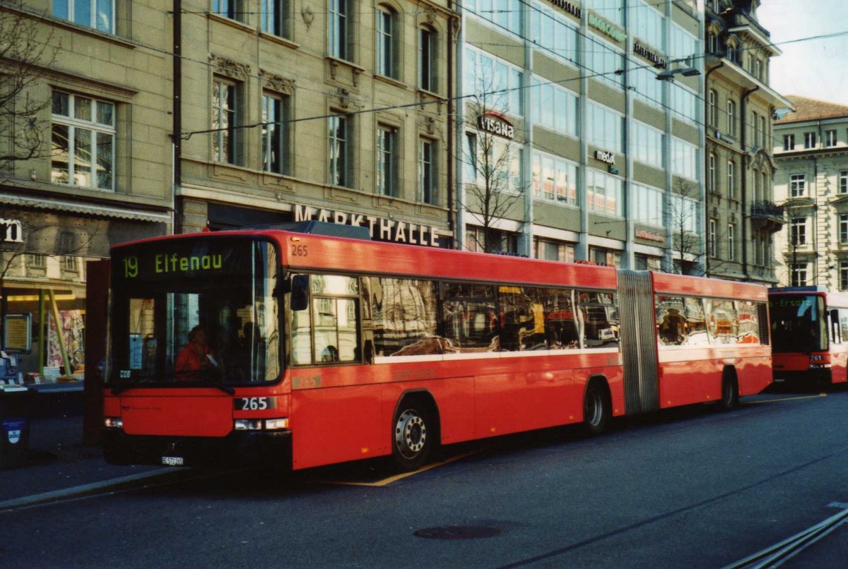 (115'135) - Bernmobil, Bern - Nr. 265/BE 572'265 - Volvo/Hess am 16. M�rz 2009 beim Bahnhof Bern