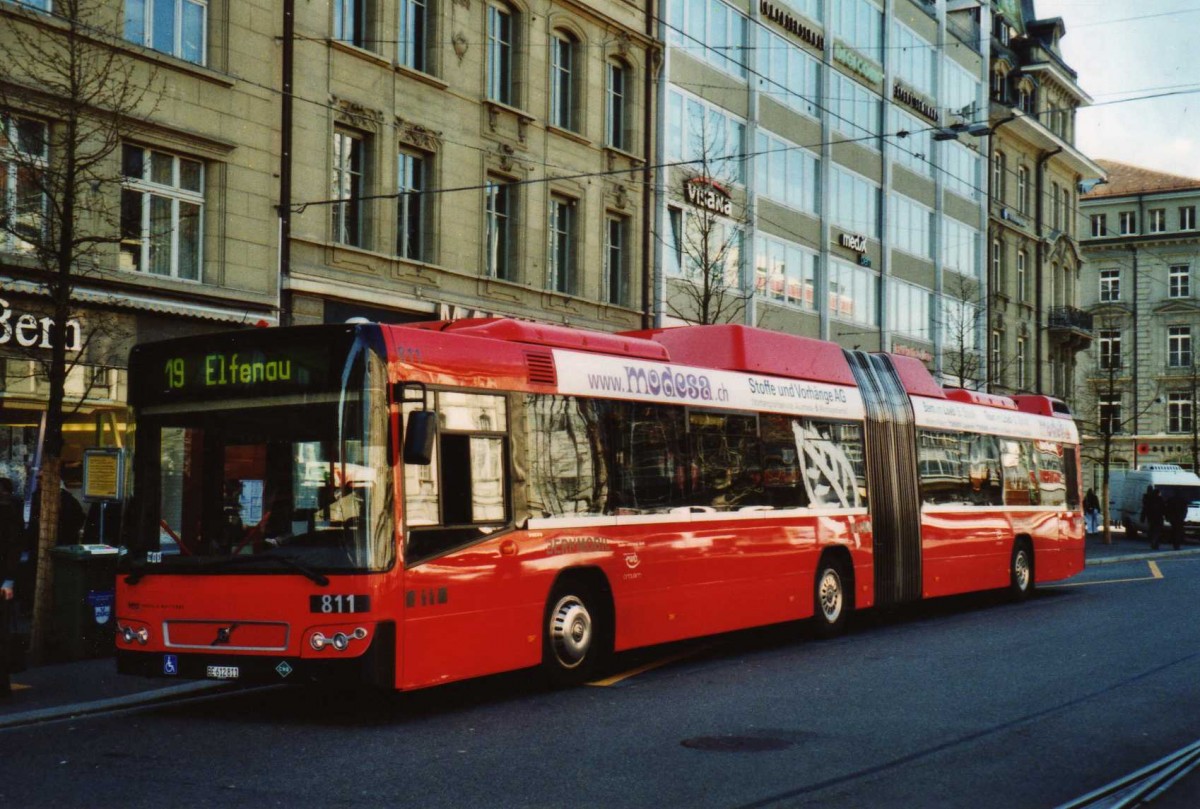 (115'212) - Bernmobil, Bern - Nr. 811/BE 612'811 - Volvo am 16. M�rz 2009 beim Bahnhof Bern